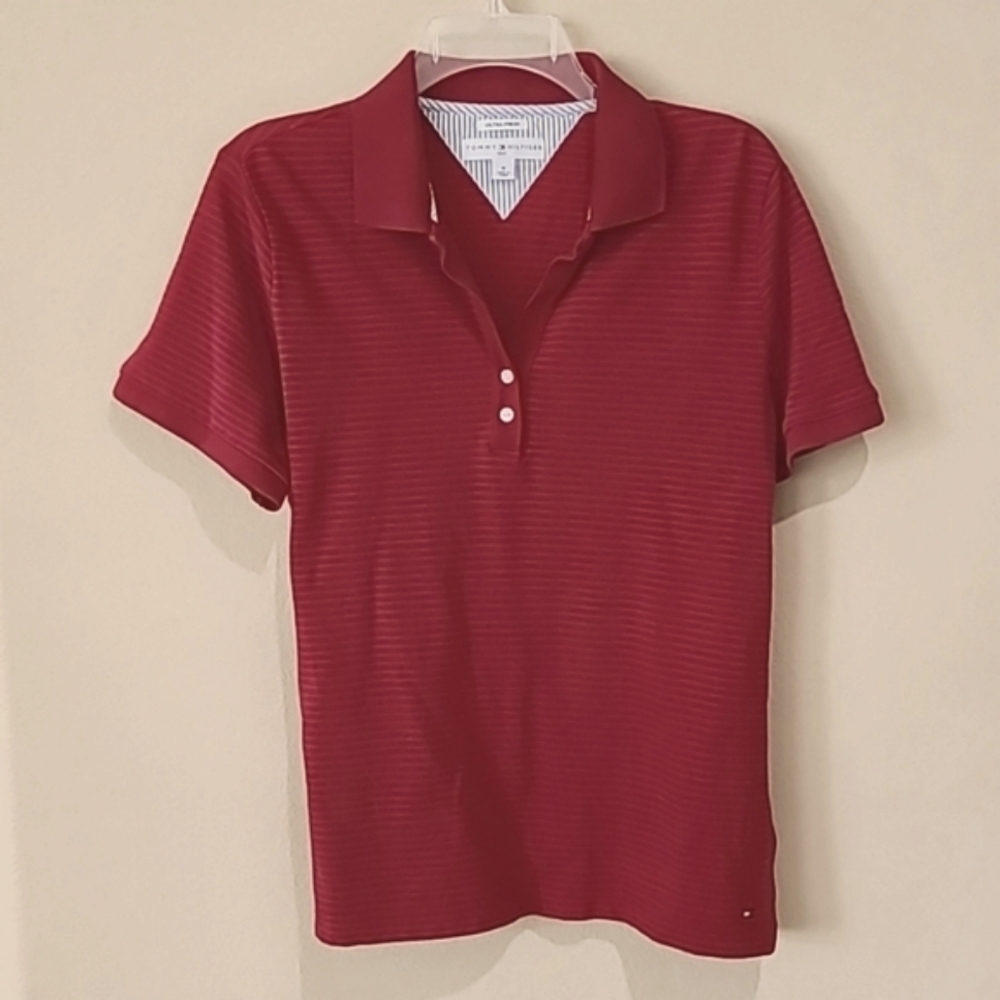 Tommy Hilfiger ⛳️ golf red polo shirt